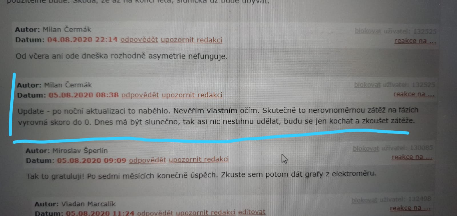 asymetrie měničů & diskuse TZB info