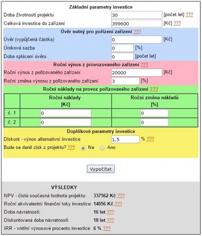 návratnost hybridní elektrárny